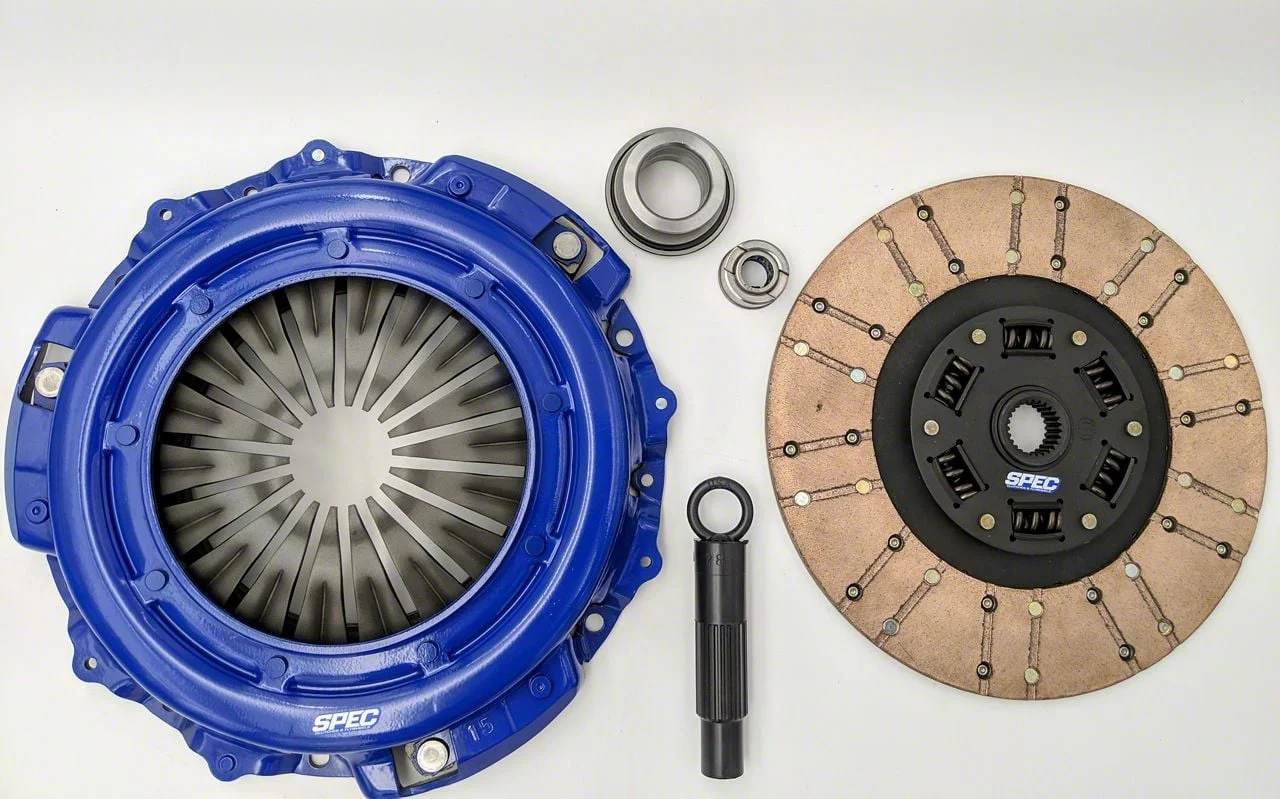 Spec ST-Trim Super Twin Carbon Clutch Kit with Flywheel; 23-Spline (11-17 Mustang GT)
