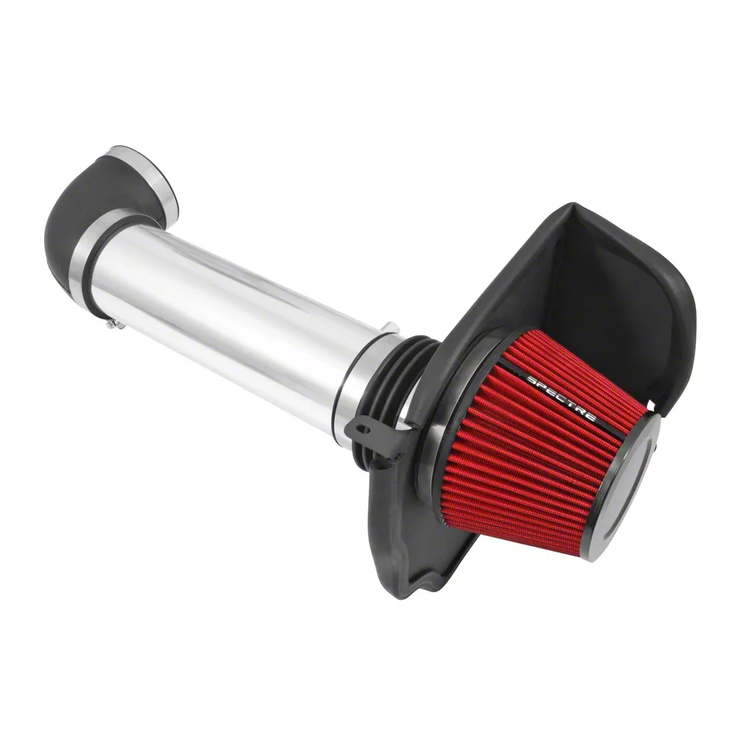Spectre Performance Cold Air Intake with Red Filter; Polished (11-23 5.7L HEMI Charger)