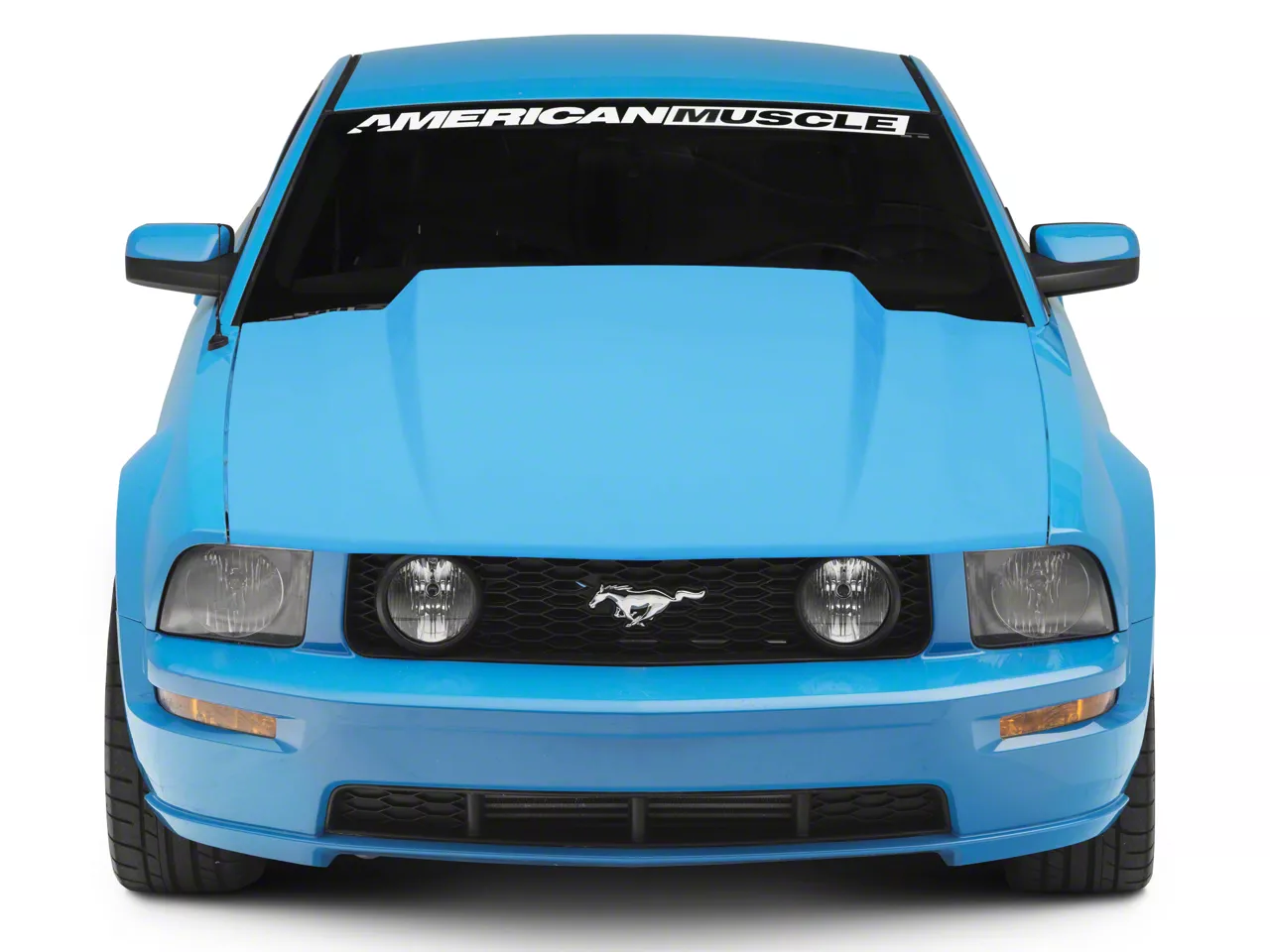 SpeedForm 3-Inch Cowl Hood; Unpainted (05-09 Mustang GT, V6)