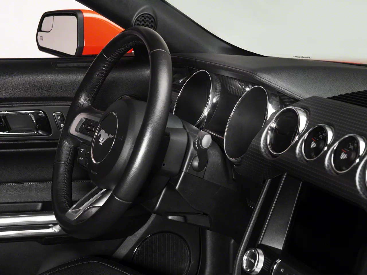 SpeedForm Instrument Panel Trim; Carbon Fiber Style (15-23 Mustang)