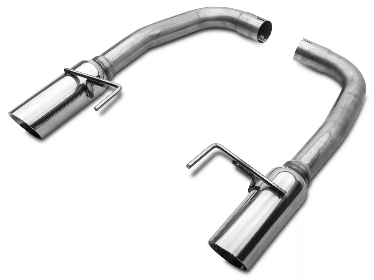SR Performance Muffler Delete Axle-Back Exhaust with Polished Tips (15-17 Mustang GT)