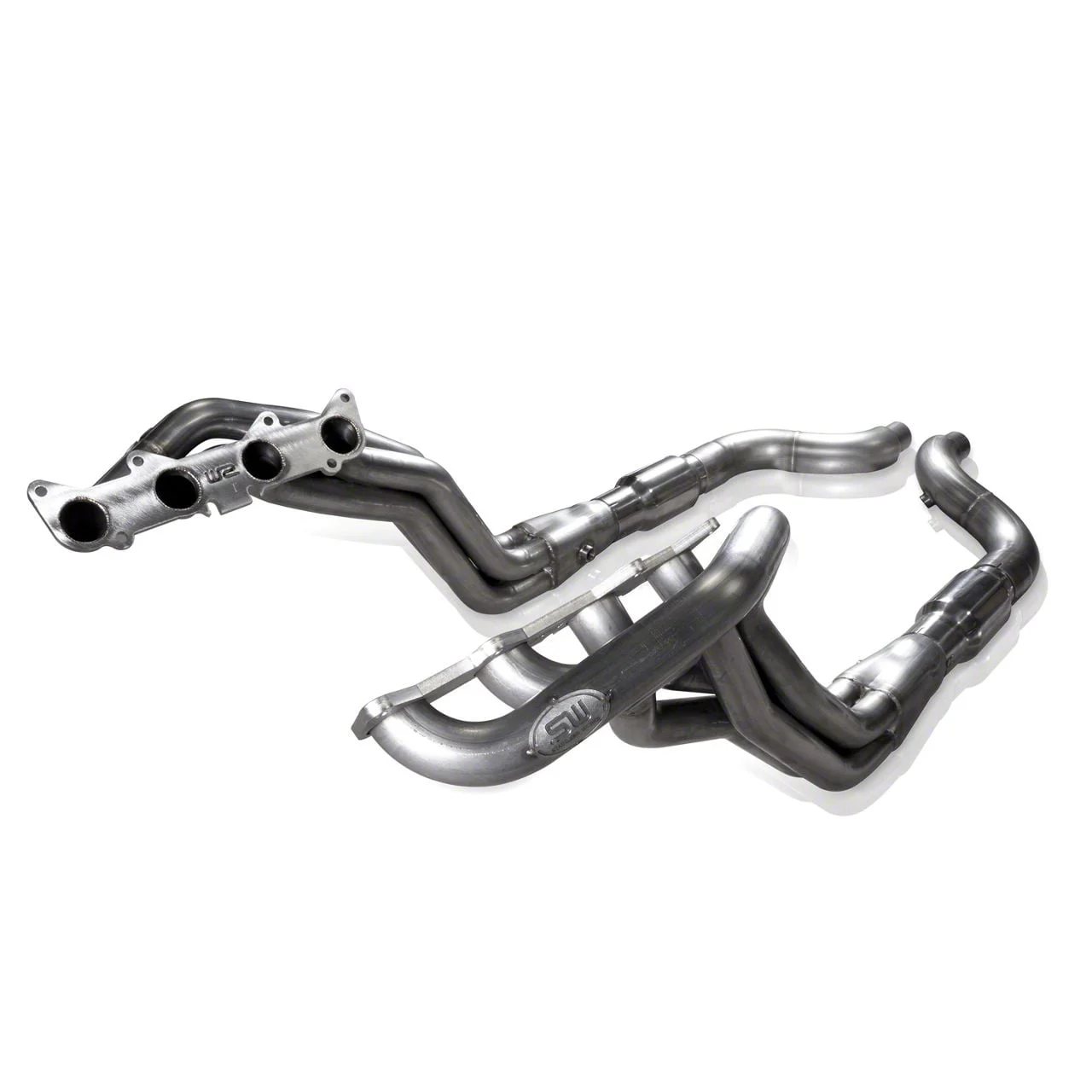 Stainless Works 2-Inch Long Tube Headers; Catted; Factory Connect (15-26 Mustang GT, Dark Horse)