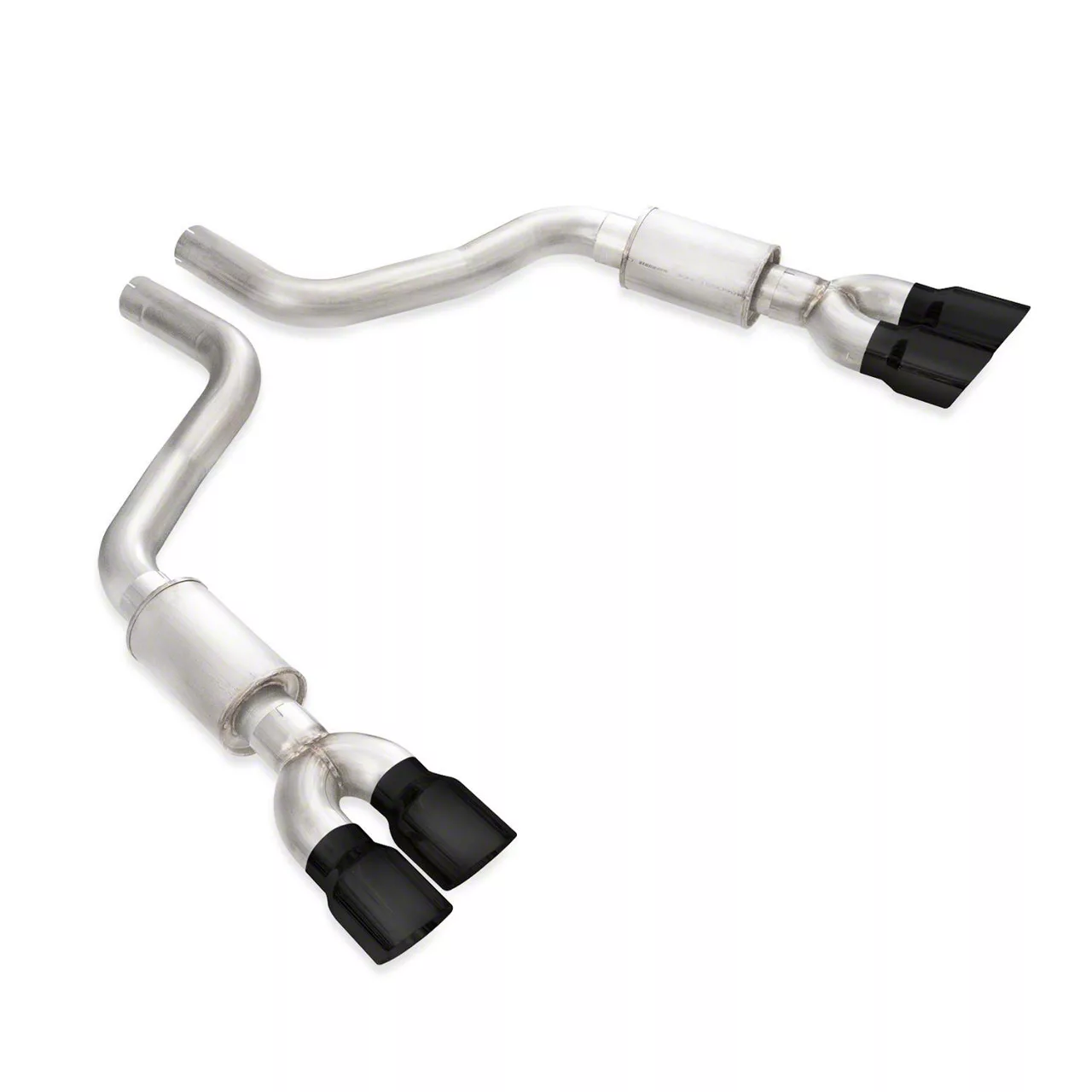Stainless Works Legend Series Axle-Back Exhaust with Black Tips (15-23 5.7L HEMI Challenger)