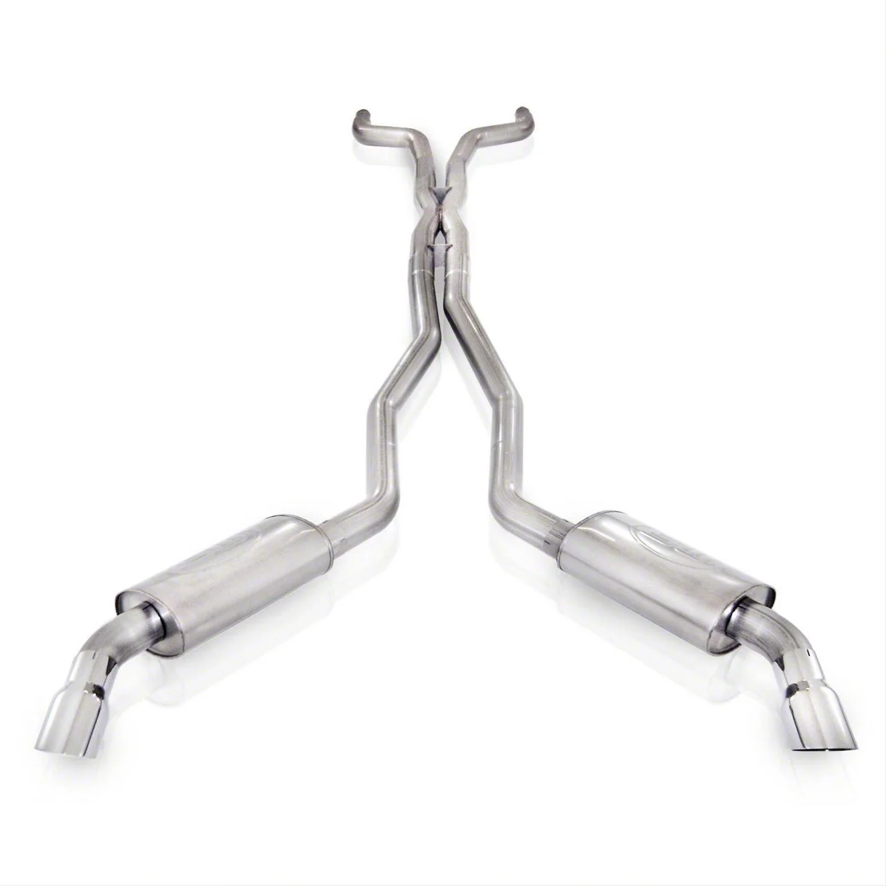 Stainless Works Muffler Delete Cat-Back Exhaust with Polished Tips; Factory Connect (12-15 Camaro ZL1)