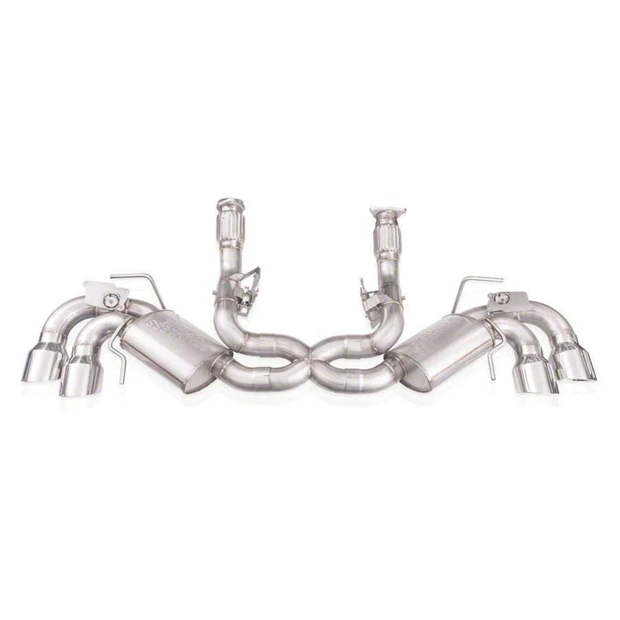 Stainless Works Legend Series Cat-Back Exhaust with Polished Tips (20-26 6.2L Corvette C8)