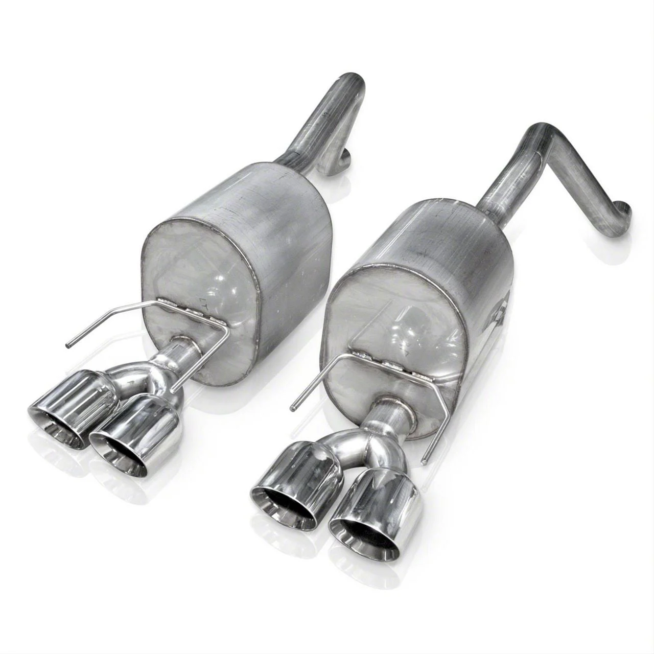 Stainless Works Turbo Chambered Cat-Back Exhaust with Polished Tips; Factory Connect (2008 6.2L Corvette C6)