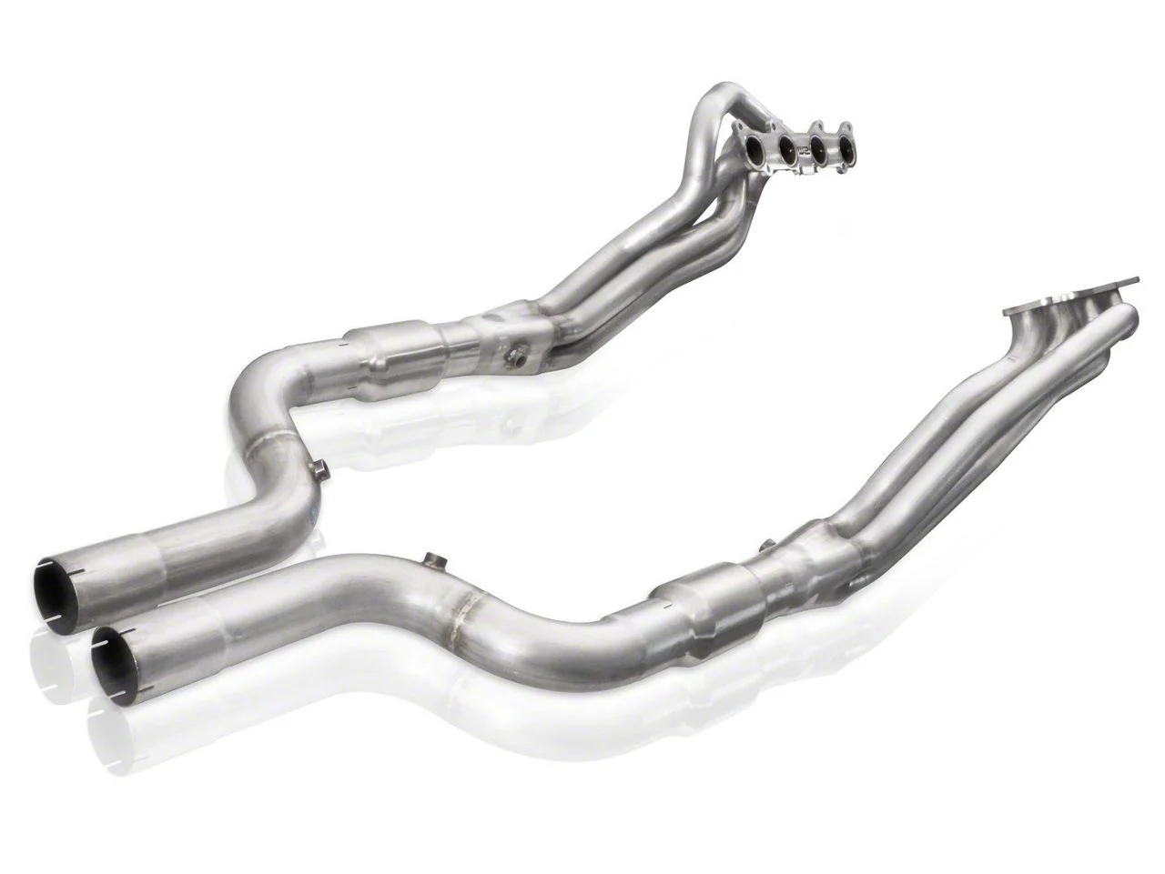 Stainless Works 1-7/8-Inch Long Tube Headers with XL Leads; Catted (15-26 Mustang GT, Dark Horse w/ SW, MBRP or Corsa Cat-Back)