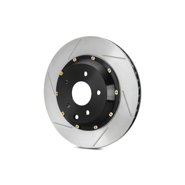 StopTech 2-Piece AeroRotor and Hat Slotted Rotor; Front Driver Side (2014 Corvette Stingray w/ Z51 Brake Package)