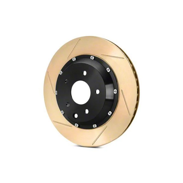StopTech 2-Piece Zinc Coated AeroRotor and Hat Slotted Rotor; Front Passenger Side (2014 Corvette Stingray w/ Z51 Brake Package)