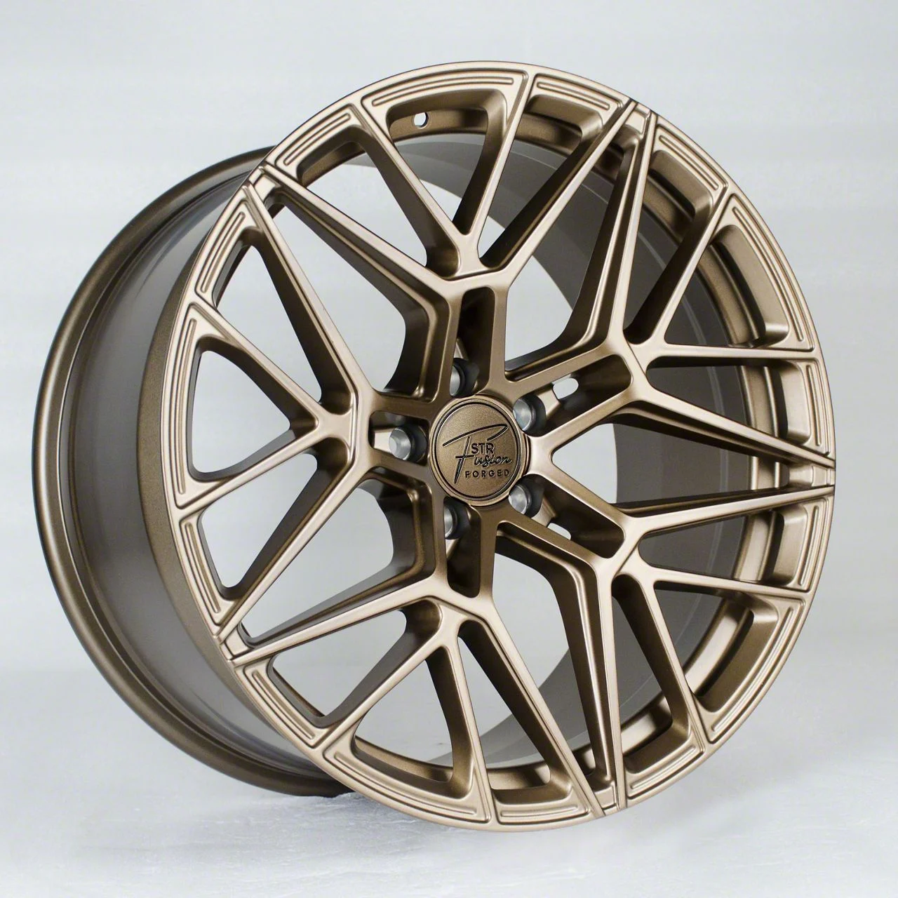 STR Fusion Forged STR801 Satin Bronze Wheel; 20x9; 27mm Offset (05-09 Mustang)