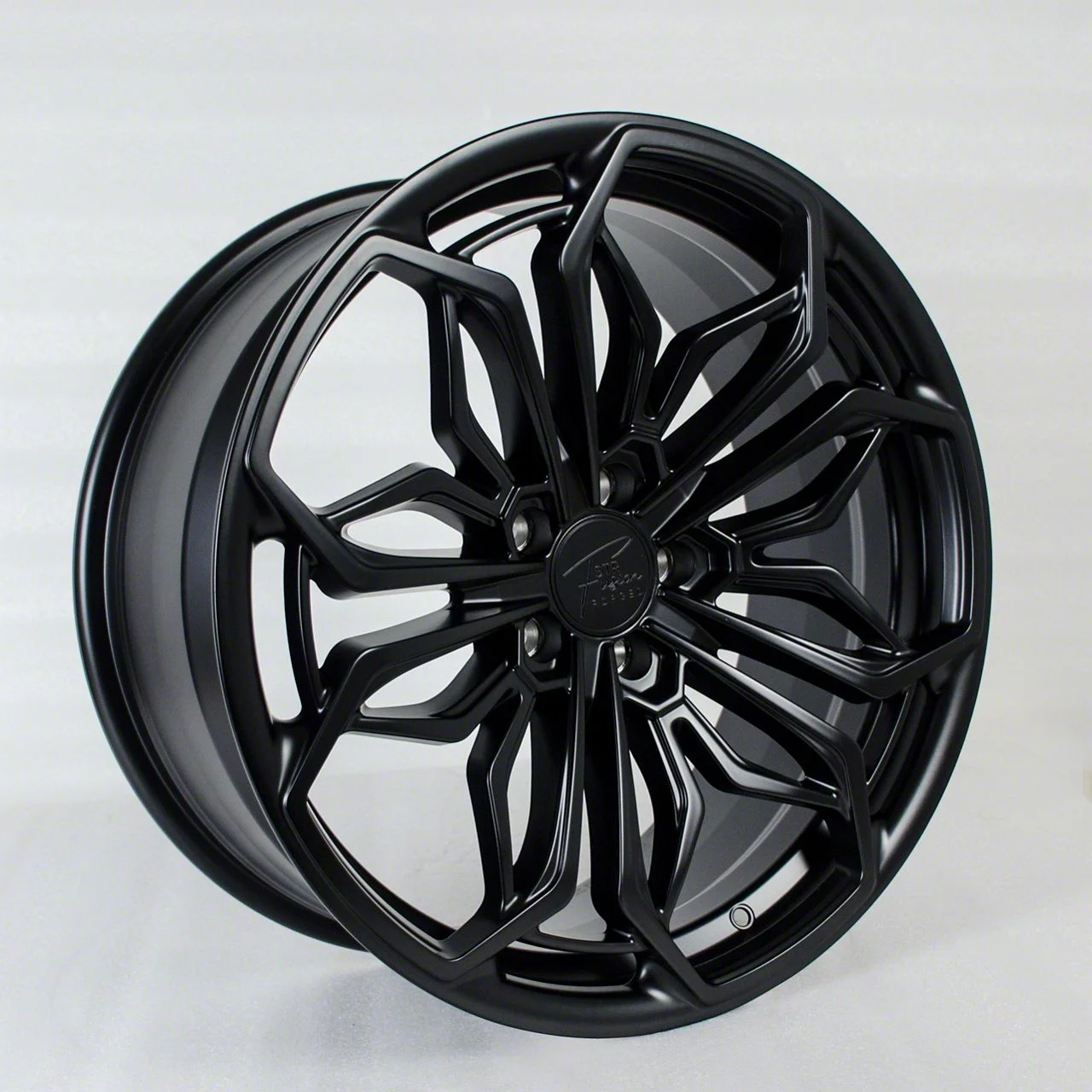 STR Fusion Forged STR802 Satin Black Wheel; 20x9; 27mm Offset (05-09 Mustang)