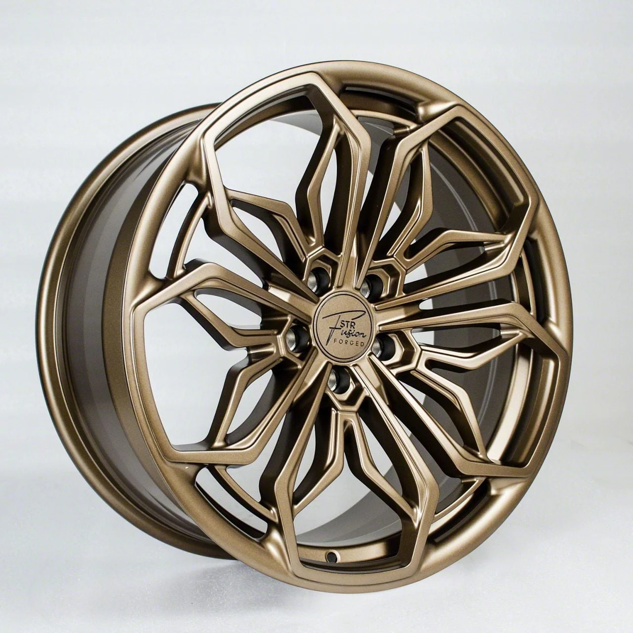 STR Fusion Forged STR802 Satin Bronze Wheel; 20x9; 27mm Offset (05-09 Mustang)