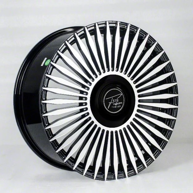 STR Fusion Forged STR803 Black Machined Face Wheel; 20x8.5; 35mm Offset (05-09 Mustang)