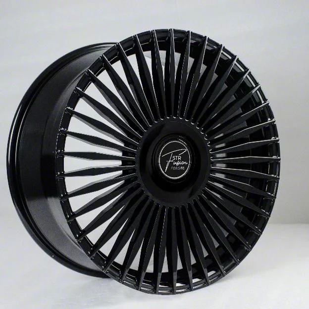 STR Fusion Forged STR803 Gloss Black Wheel; 20x9; 30mm Offset (05-09 Mustang)