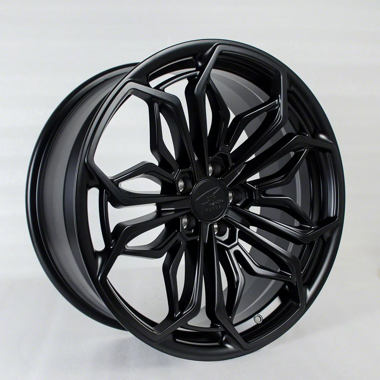 STR Fusion Forged STR802 Satin Black Wheel; Rear Only; 20x10.5; 32mm Offset (24-26 Mustang)