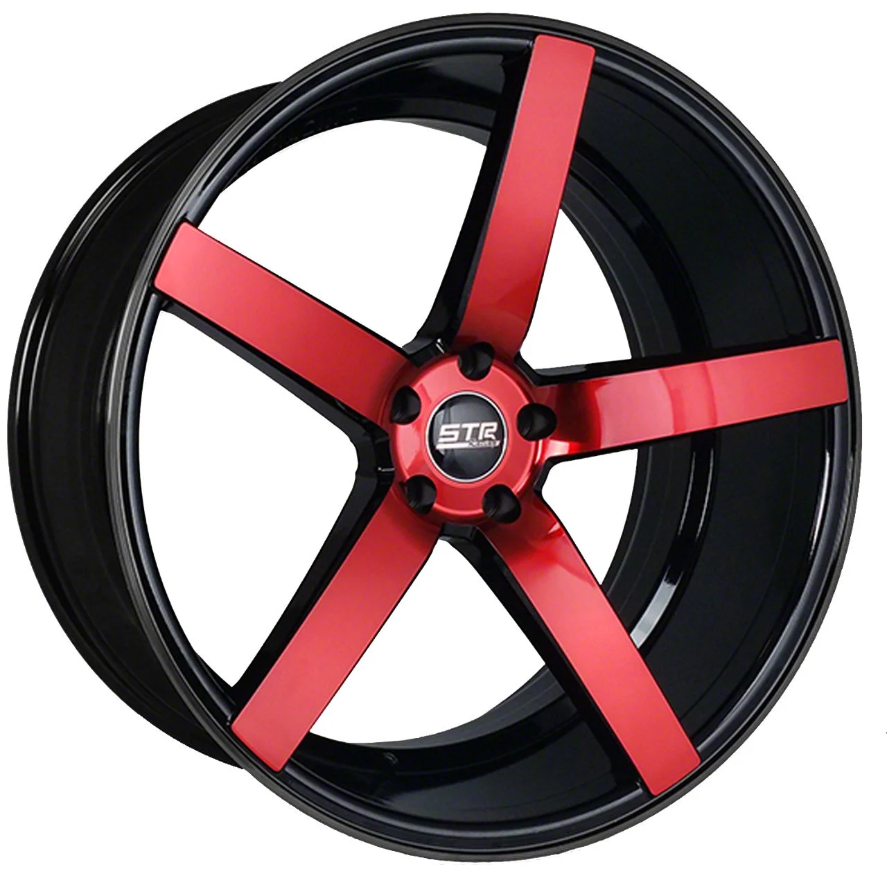 STR Racing STR607 Magic Red Wheel; 20x9; 30mm Offset (10-14 Mustang)