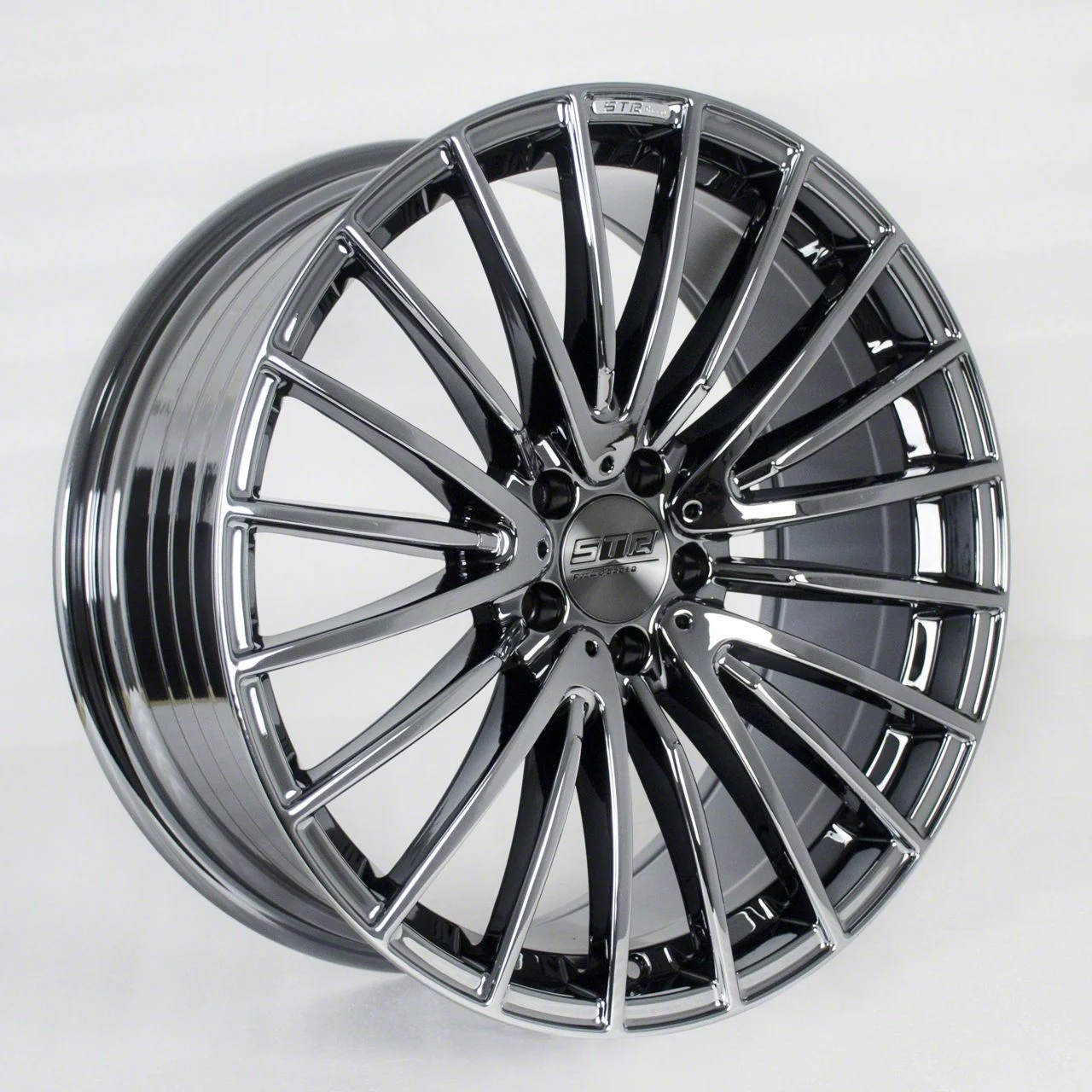STR Racing STR913 Black Chrome Wheel; 20x8.5; 30mm Offset (10-14 Mustang)