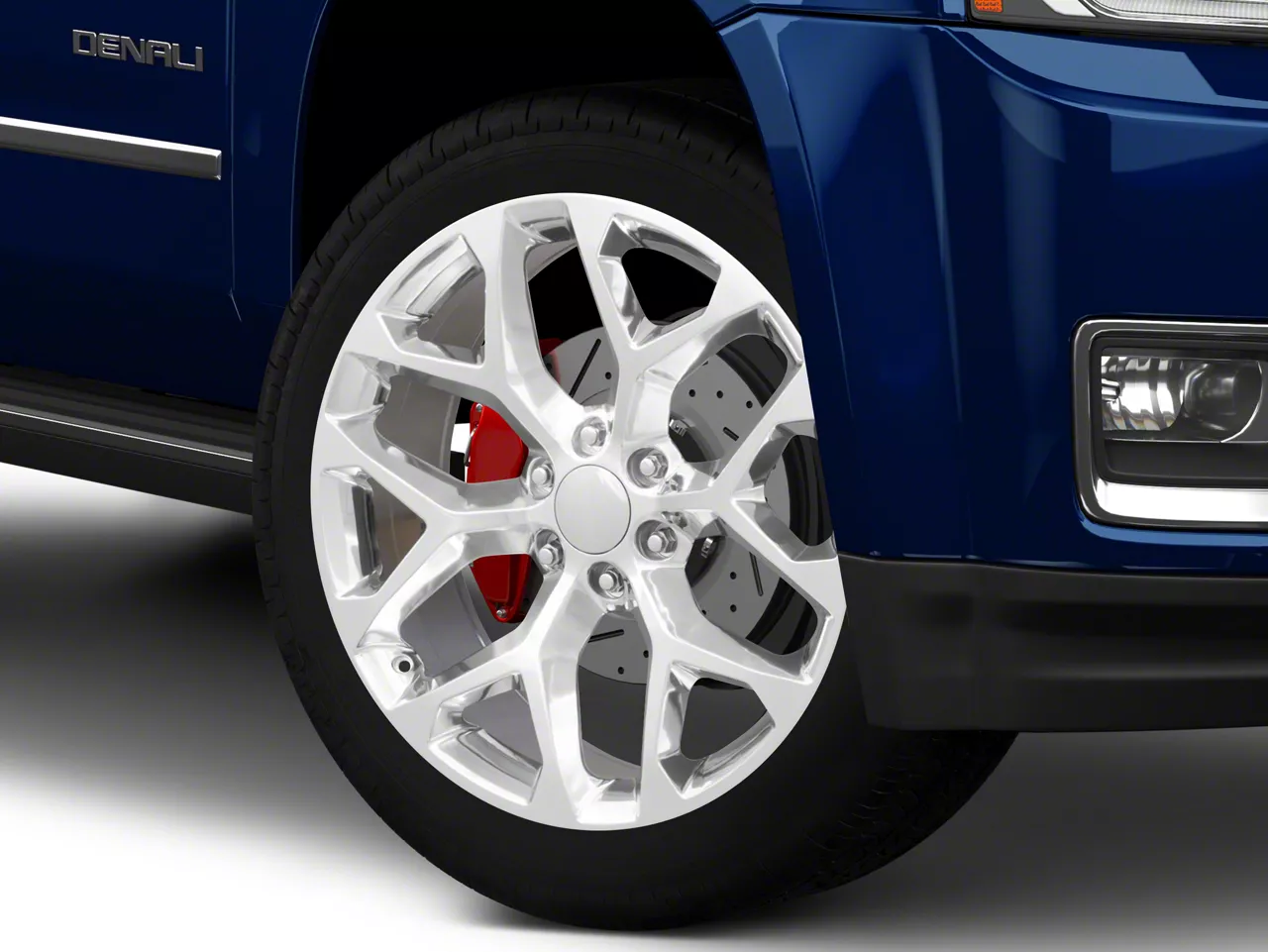 Snowflake High Polished 6-Lug Wheel; 22x9; 31mm Offset (15-20 Yukon)