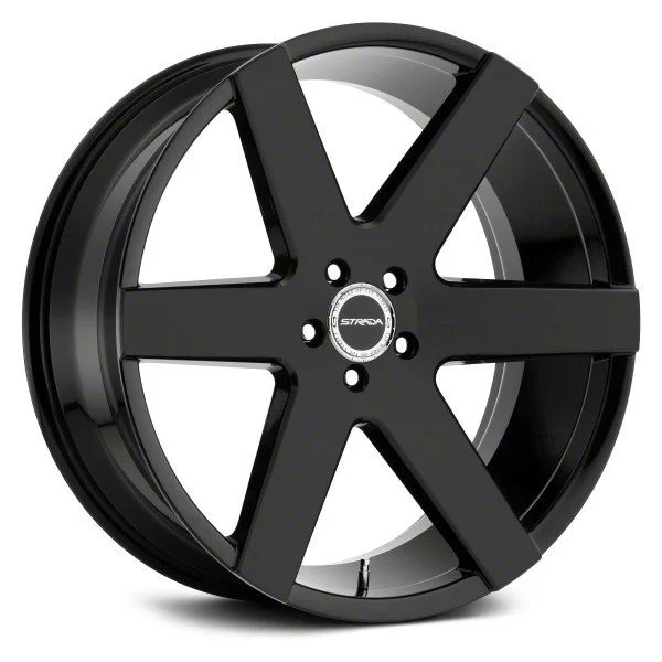 Strada Coda All Gloss Black 6-Lug Wheel; 20x8.5; 30mm Offset (19-26 RAM 1500)