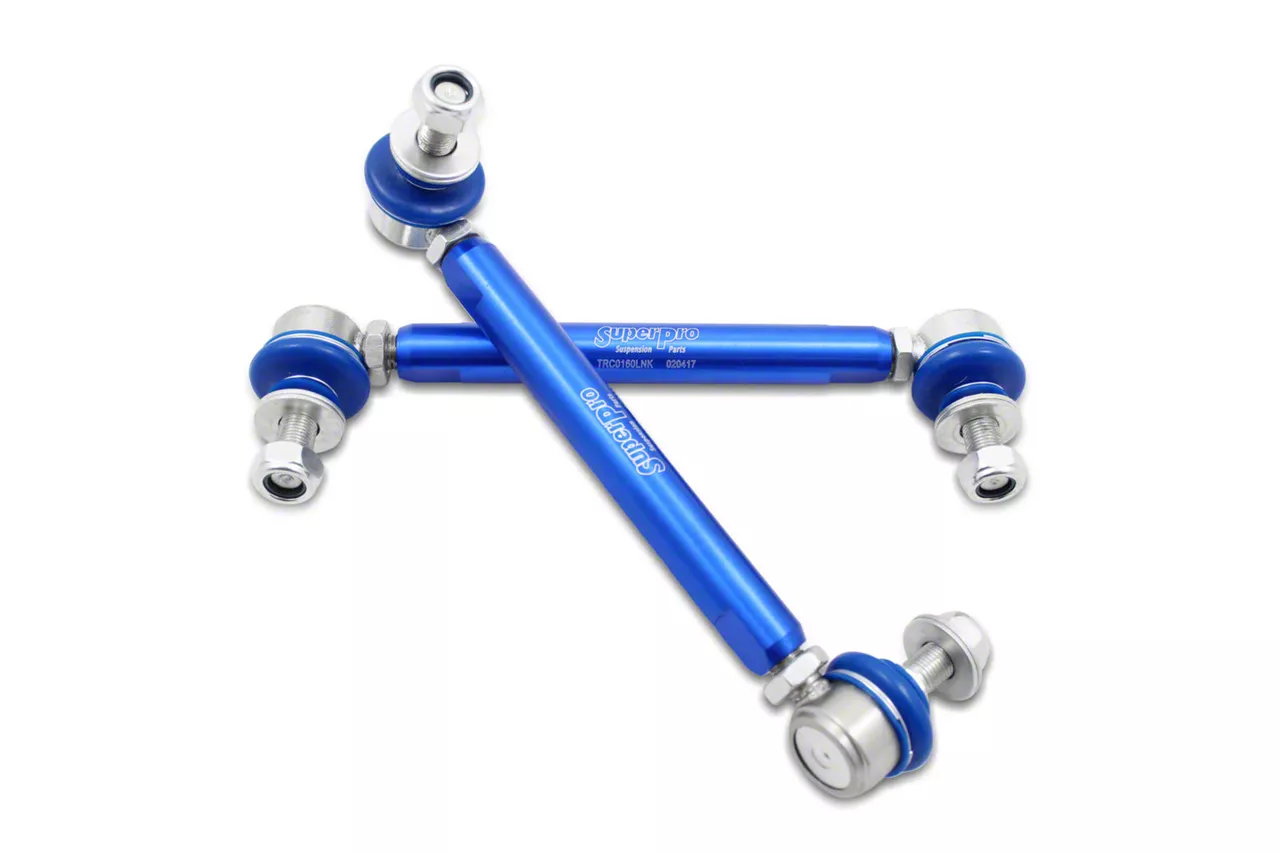 SuperPro Suspension HD Adjustable Front Sway Bar End Links (15-26 Mustang)