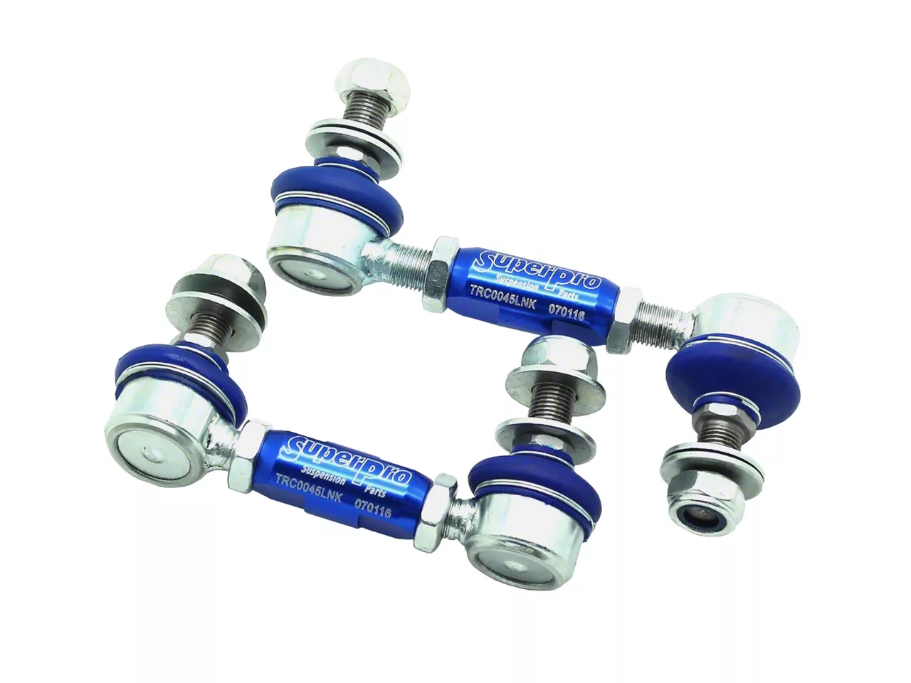SuperPro Suspension HD Adjustable Rear Sway Bar End Links (15-26 Mustang)
