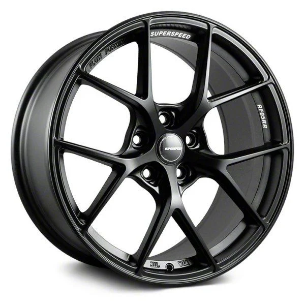 Superspeed Wheels RF05RR Matte Black Wheel; 18x10.5; 25mm Offset (16-24 Camaro LS, LT, LT1)