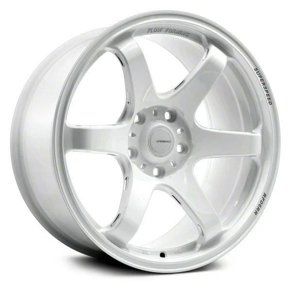 Superspeed Wheels RF06RR Speed White Wheel; 18x9.5; 38mm Offset (16-24 Camaro LS, LT, LT1)