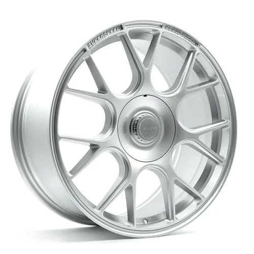 Superspeed Wheels RF01 Progressive Speed Silver Wheel; 18x8.5; 45mm Offset (15-23 Mustang GT, EcoBoost, V6)