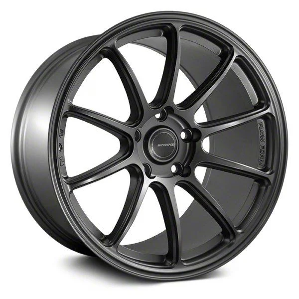 Superspeed Wheels RF03RR Matte Gunmetal Wheel; 18x8.5; 45mm Offset (15-23 Mustang GT, EcoBoost, V6)