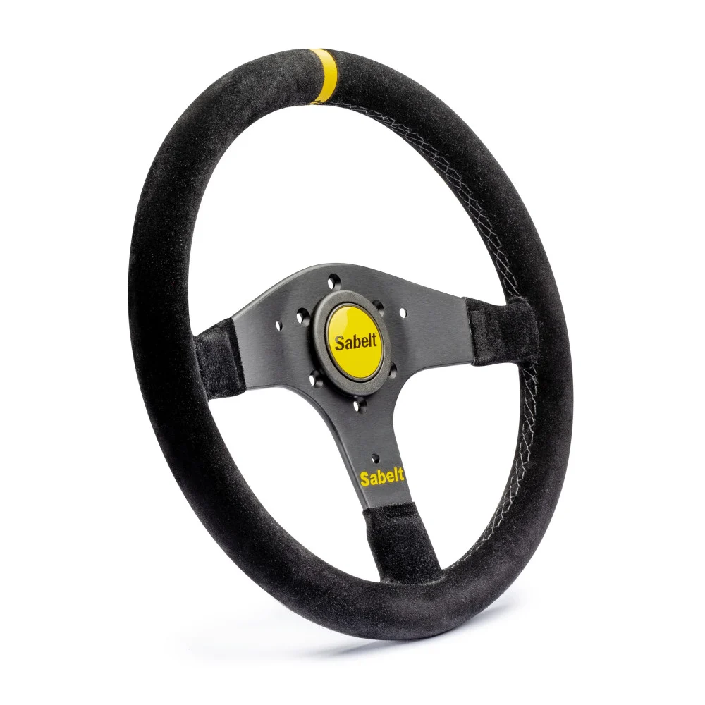 Sabelt 2029 330mm No Dish / Flat Suede Super Light Steering Wheel
