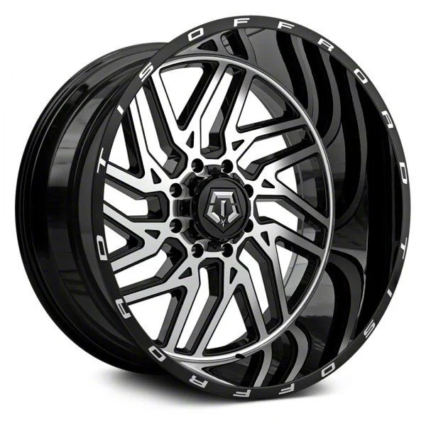TIS 544MB Gloss Black Machined 6-Lug Wheel; 20x10; -19mm Offset (07-14 Tahoe)