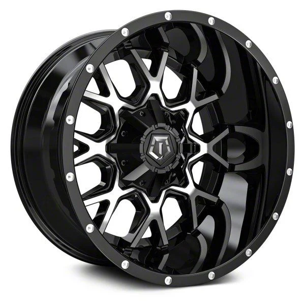 TIS 549MB Gloss Black Machined 6-Lug Wheel; 20x9; 0mm Offset (07-14 Tahoe)