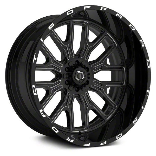 TIS 560BM Gloss Black 6-Lug Wheel; 22x12; -44mm Offset (07-14 Tahoe)