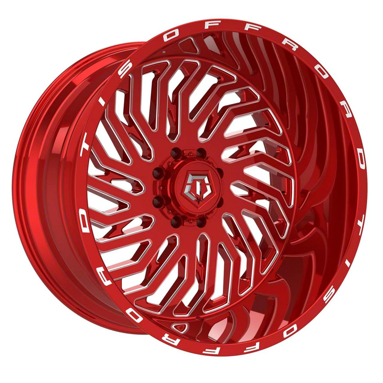 TIS 561 Gloss Red 8-Lug Wheel; 22x12; -44mm Offset (11-16 F-250 Super Duty)