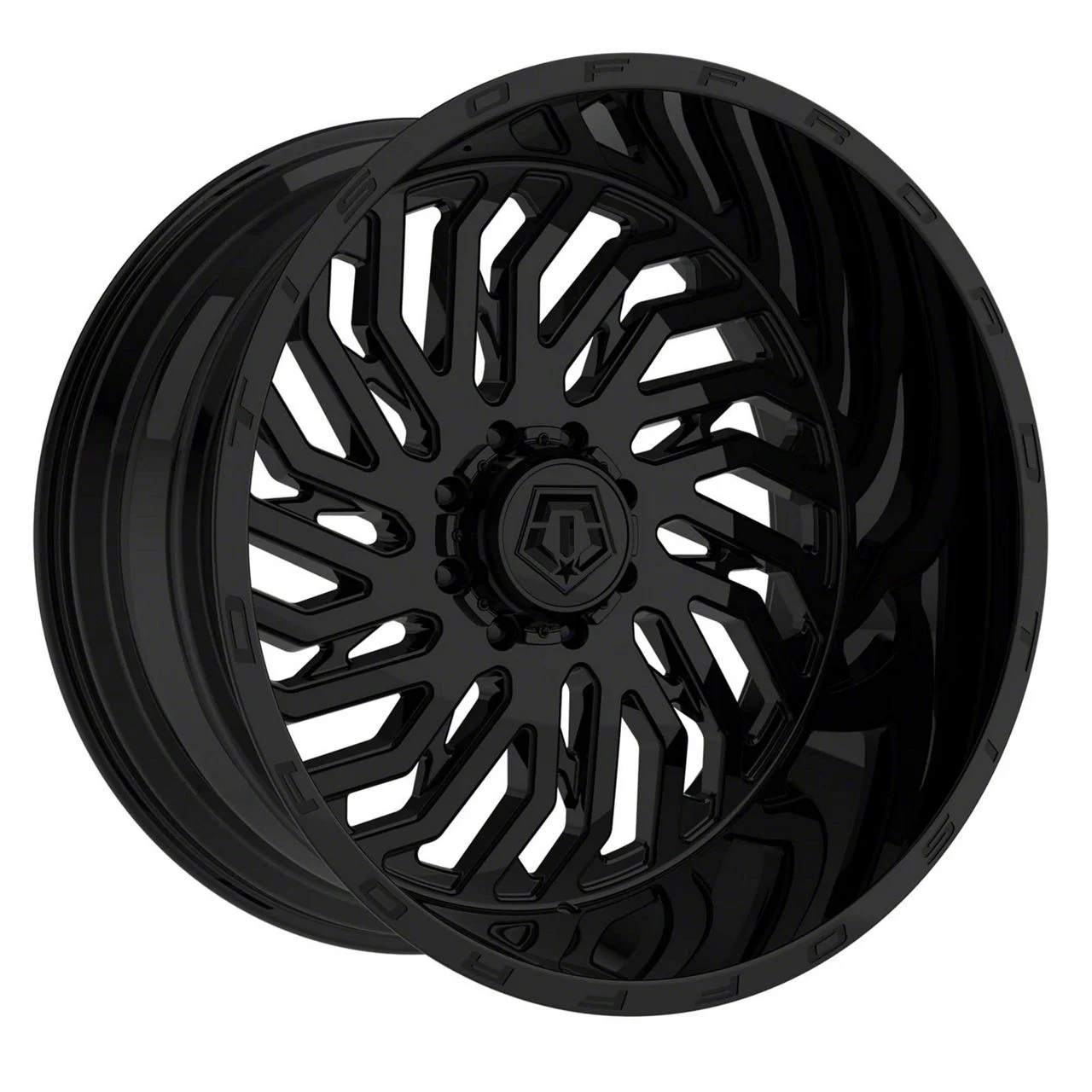 TIS 561B Gloss Black 8-Lug Wheel; 22x12; -44mm Offset (11-16 F-250 Super Duty)