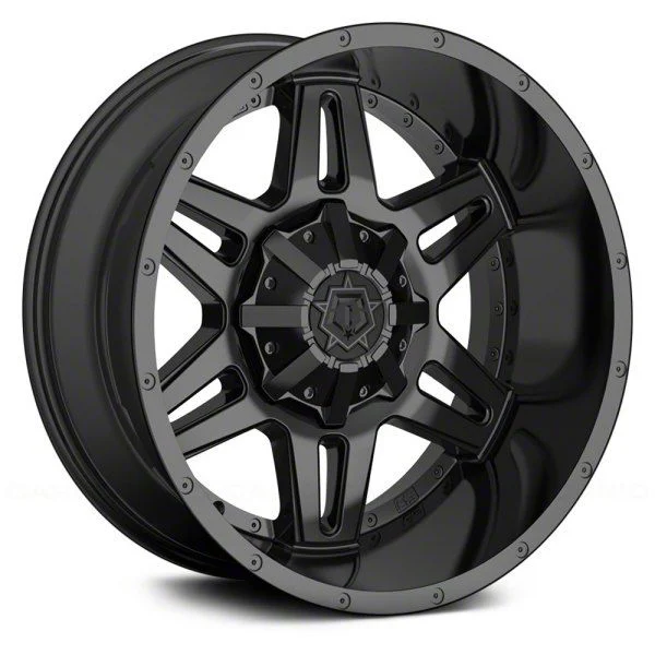 TIS 538B Satin Black 6-Lug Wheel; 17x9; -12mm Offset (07-14 Tahoe)