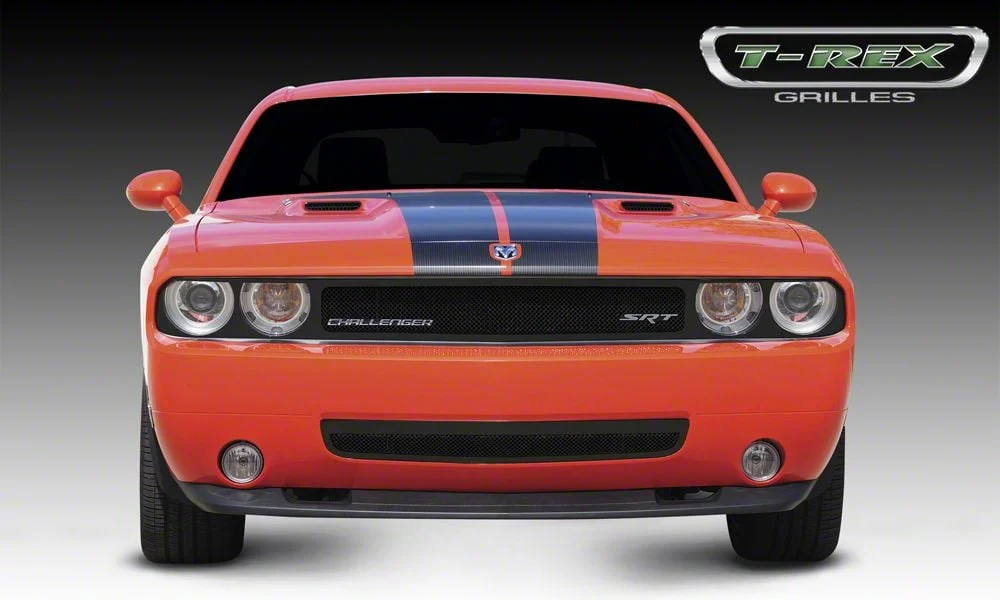 T-REX Grilles Upper Class Series Mesh Upper Grille; Black (08-14 Challenger)