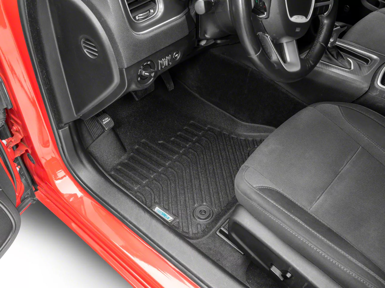 TruShield Precision Molded Front and Rear Floor Liners; Black (11-23 RWD Charger)