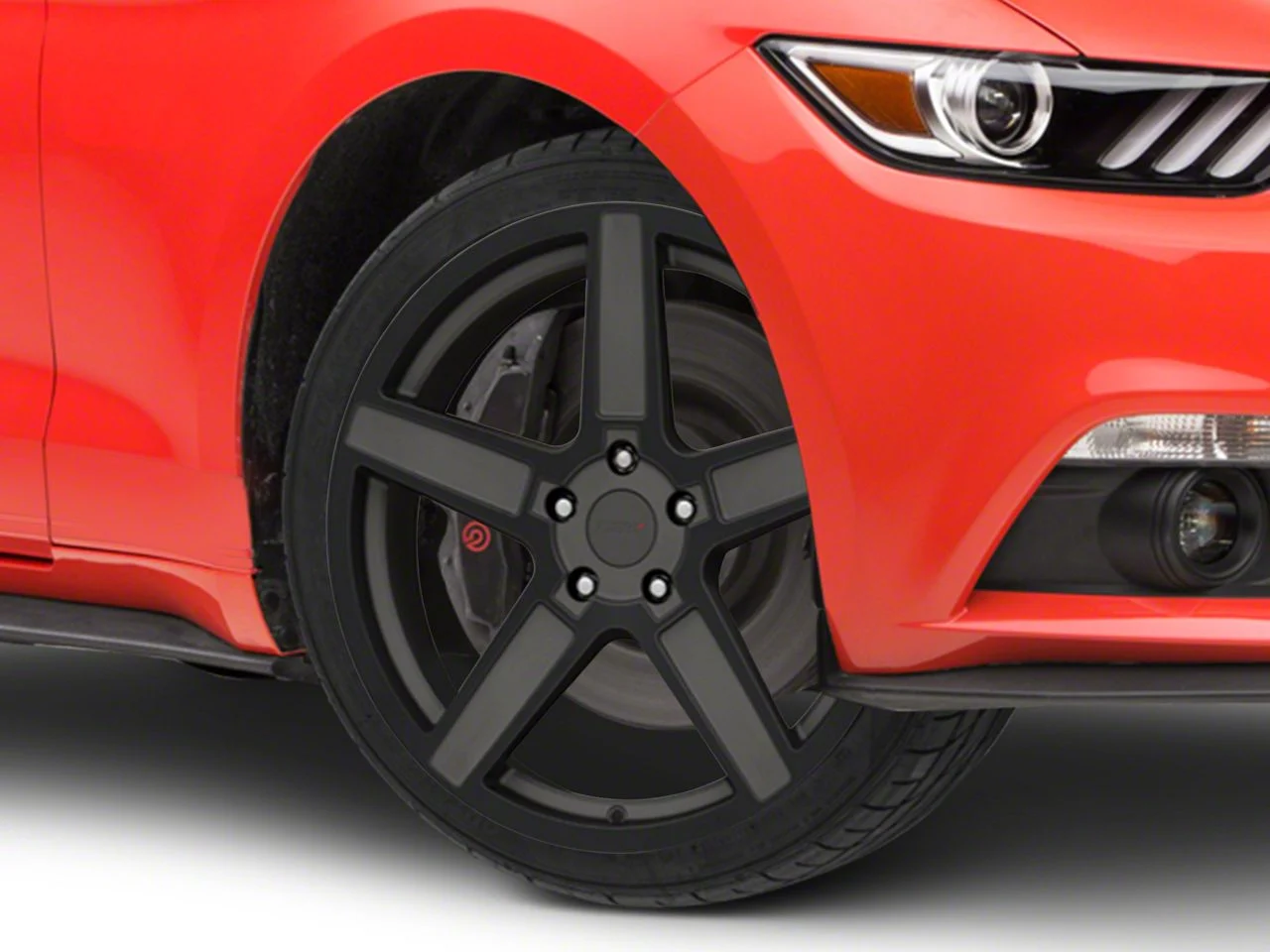 TSW Ascent Matte Gunmetal with Gloss Black Face Wheel; 19x8.5; 40mm Offset (15-23 Mustang EcoBoost w/o Performance Pack, V6)
