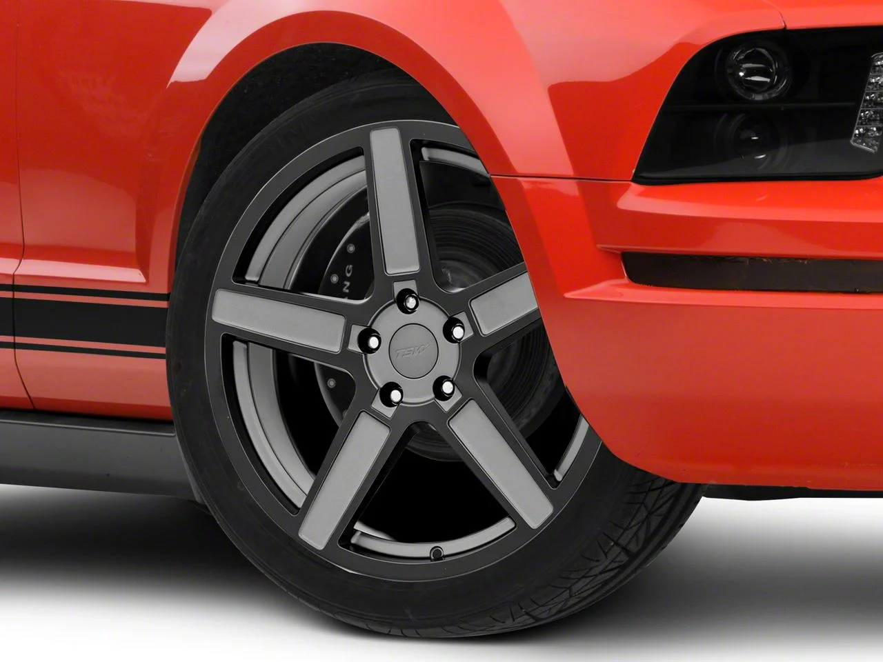TSW Ascent Matte Gunmetal Wheel; 20x8.5; 30mm Offset (05-09 Mustang)