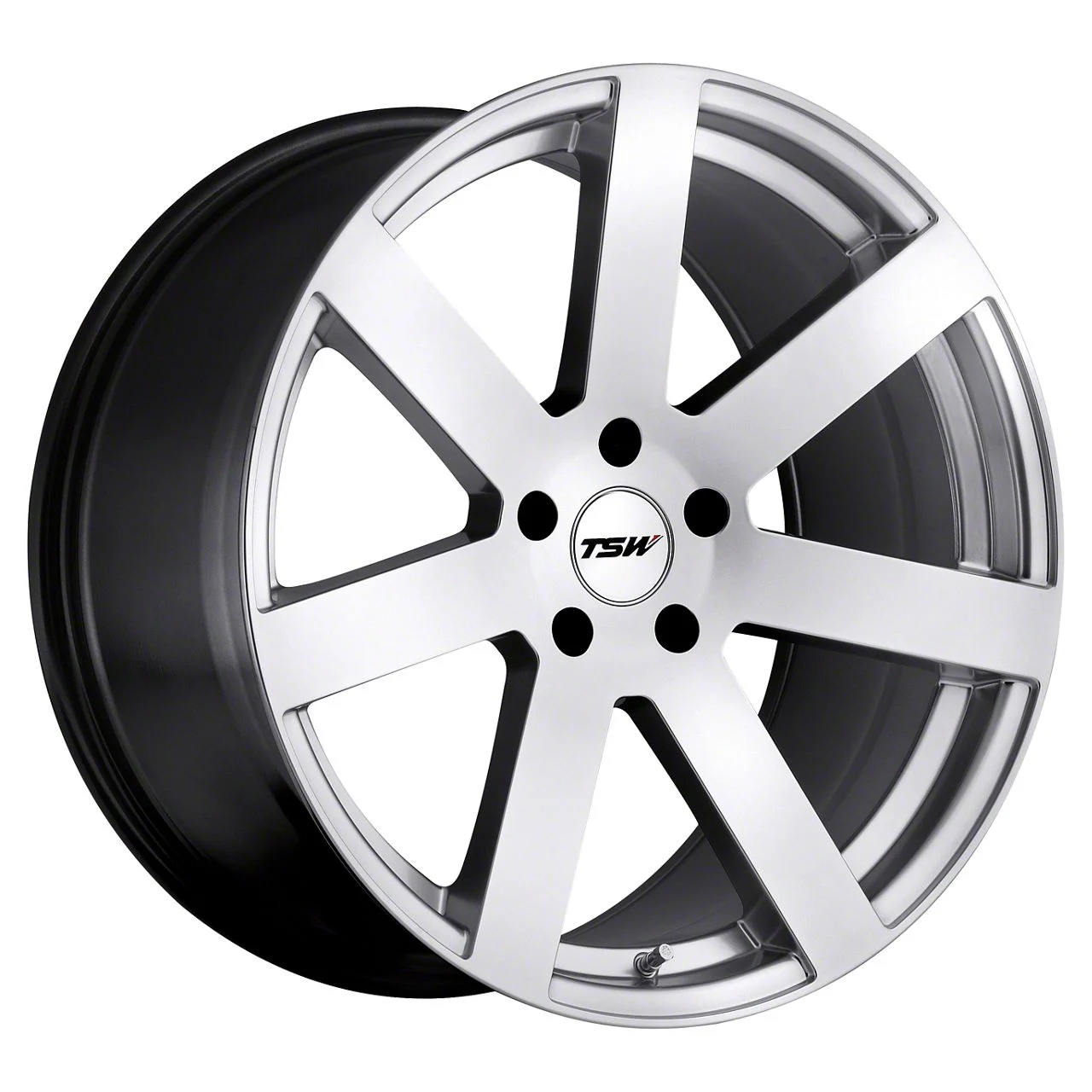 TSW Bardo Hyper Silver Wheel; 19x8; 20mm Offset (15-23 Mustang GT, EcoBoost, V6)