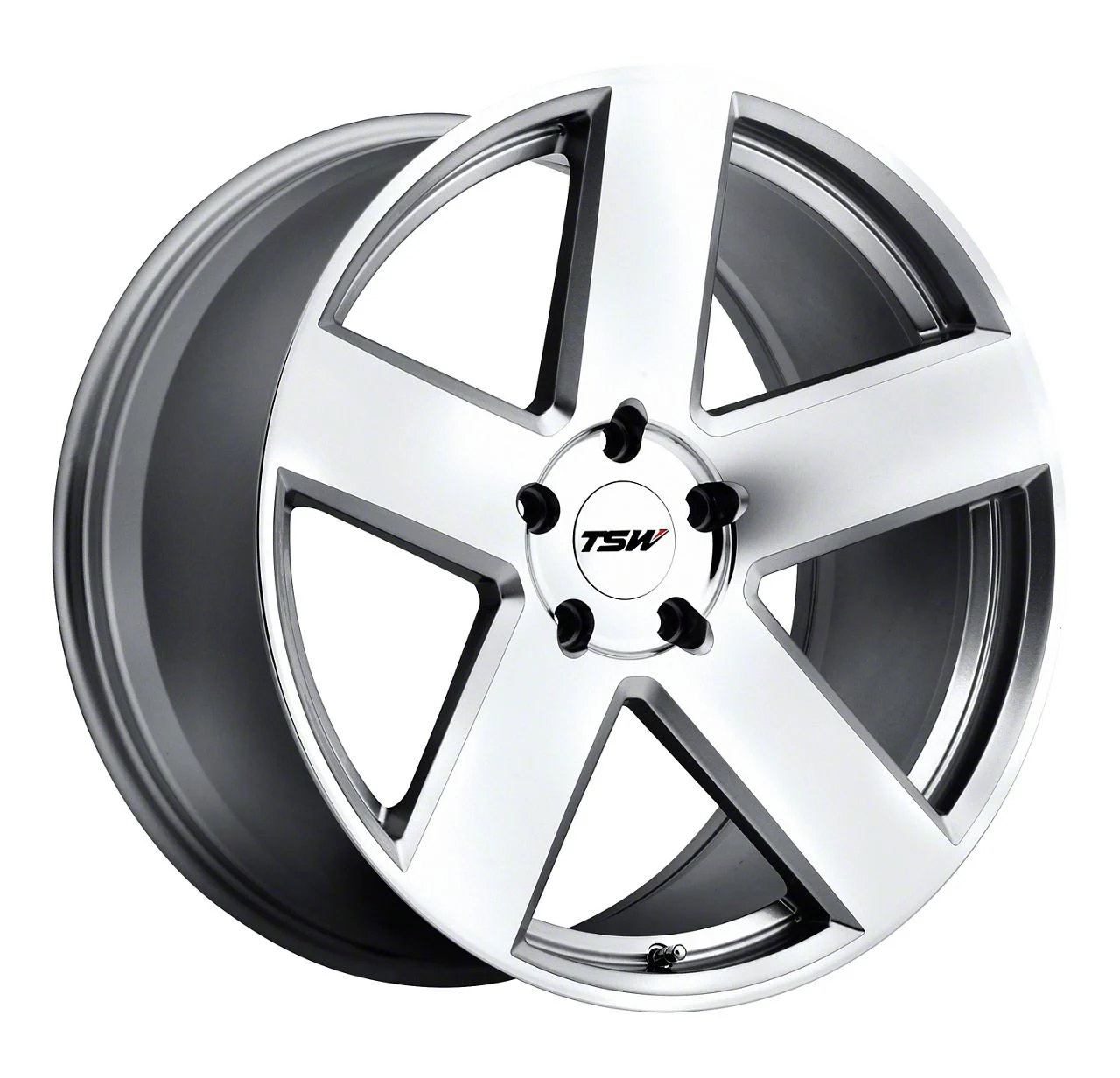 TSW Bristol Silver Wheel; 20x8.5; 20mm Offset (15-23 Mustang GT, EcoBoost, V6)