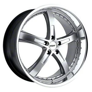 TSW Jarama Hyper Silver with Mirror Cut Lip Wheel; 18x8; 40mm Offset (21-26 Mustang Mach-E, Excluding GT)