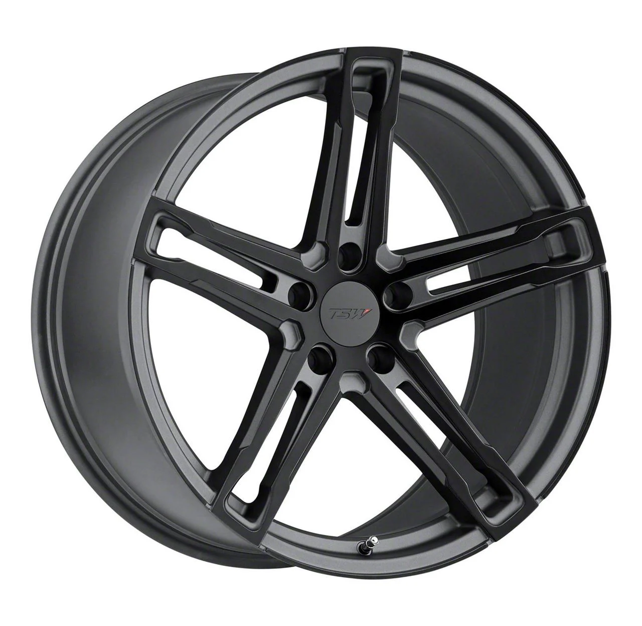 TSW Mechanica Matte Gunmetal with Matte Black Face Wheel; 18x8; 40mm Offset (21-26 Mustang Mach-E, Excluding GT)