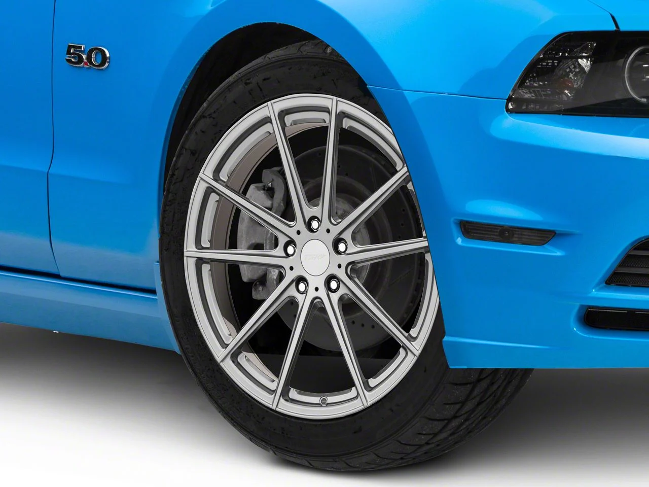 TSW Bathurst Silver Wheel; 19x8; 35mm Offset (10-14 Mustang)