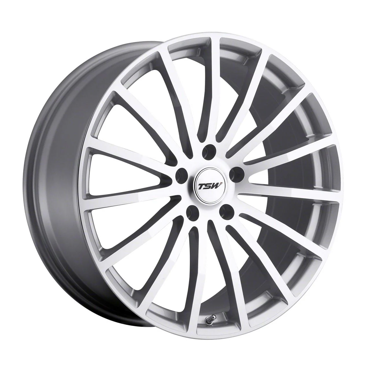 TSW Mallory Silver Wheel; 19x8; 20mm Offset (10-14 Mustang)