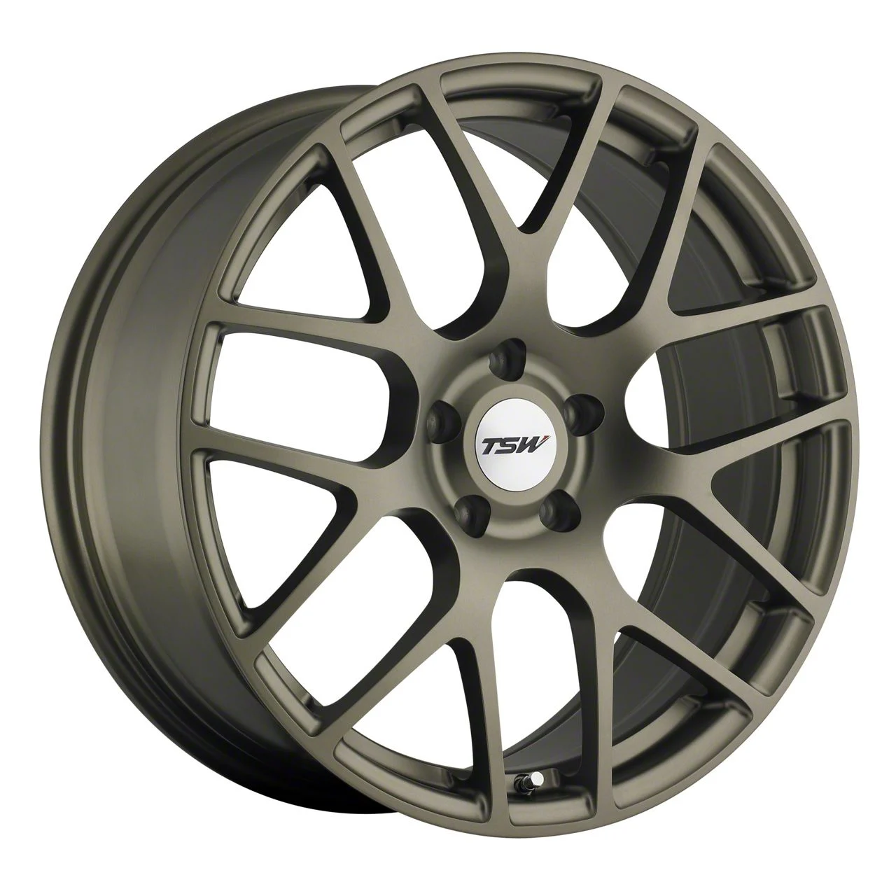 TSW Nurburgring Matte Bronze Wheel; 19x9; 32mm Offset (15-23 Mustang GT, EcoBoost, V6)
