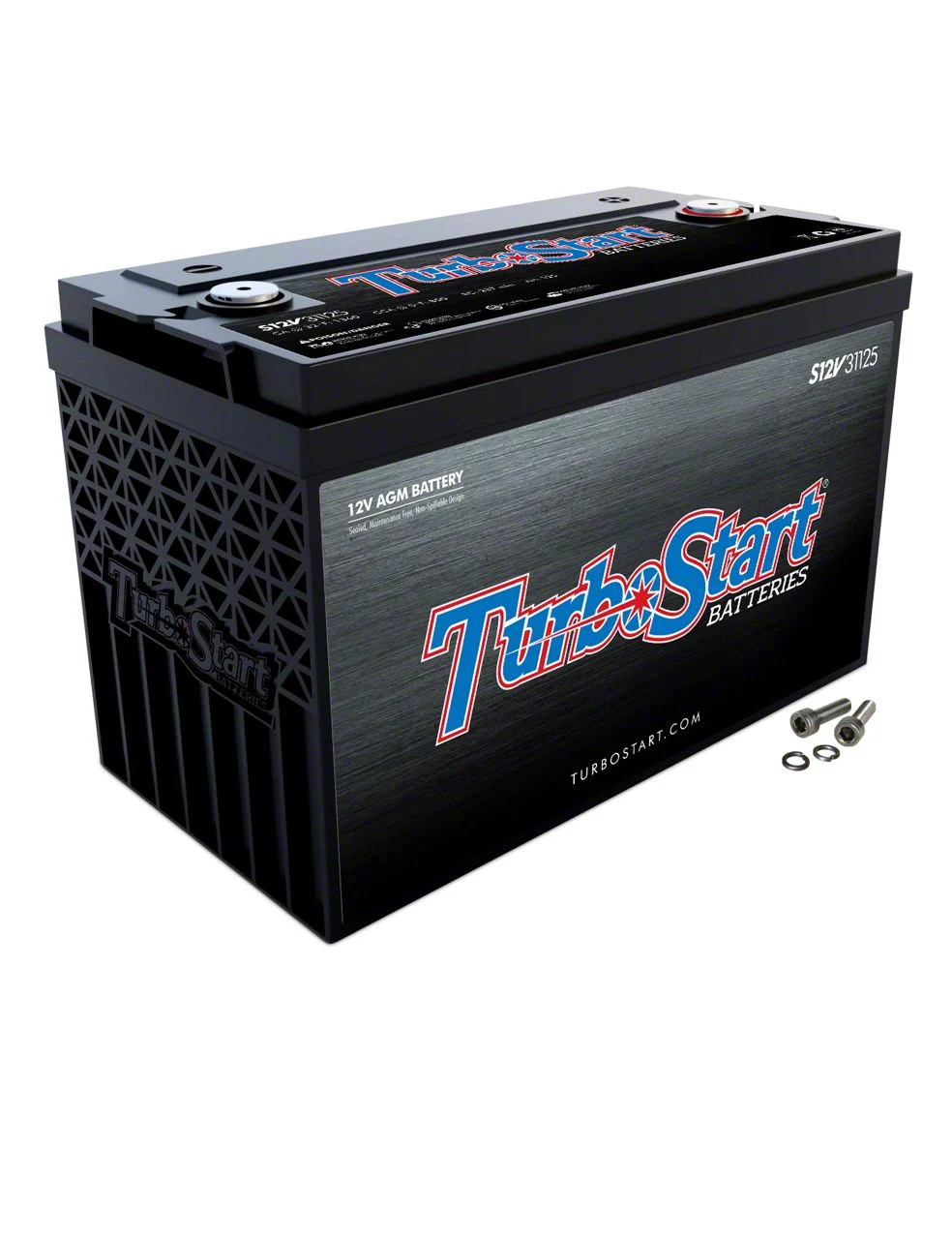 TurboStart AGM Race/Street/Off Road Battery; 12-Volt; Group 31 (Universal; Some Adaptation May Be Required)