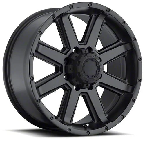 Ultra Wheels Crusher Satin Black 8-Lug Wheel; 17x9; 0mm Offset (11-16 F-250 Super Duty)