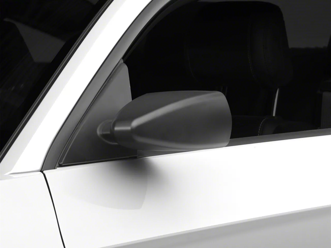 MMD Retro Mirrors; Unpainted (10-14 Mustang)